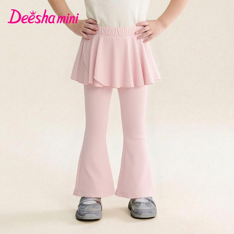 Desa Girl s Faux Two-Piece Flared Pants 120