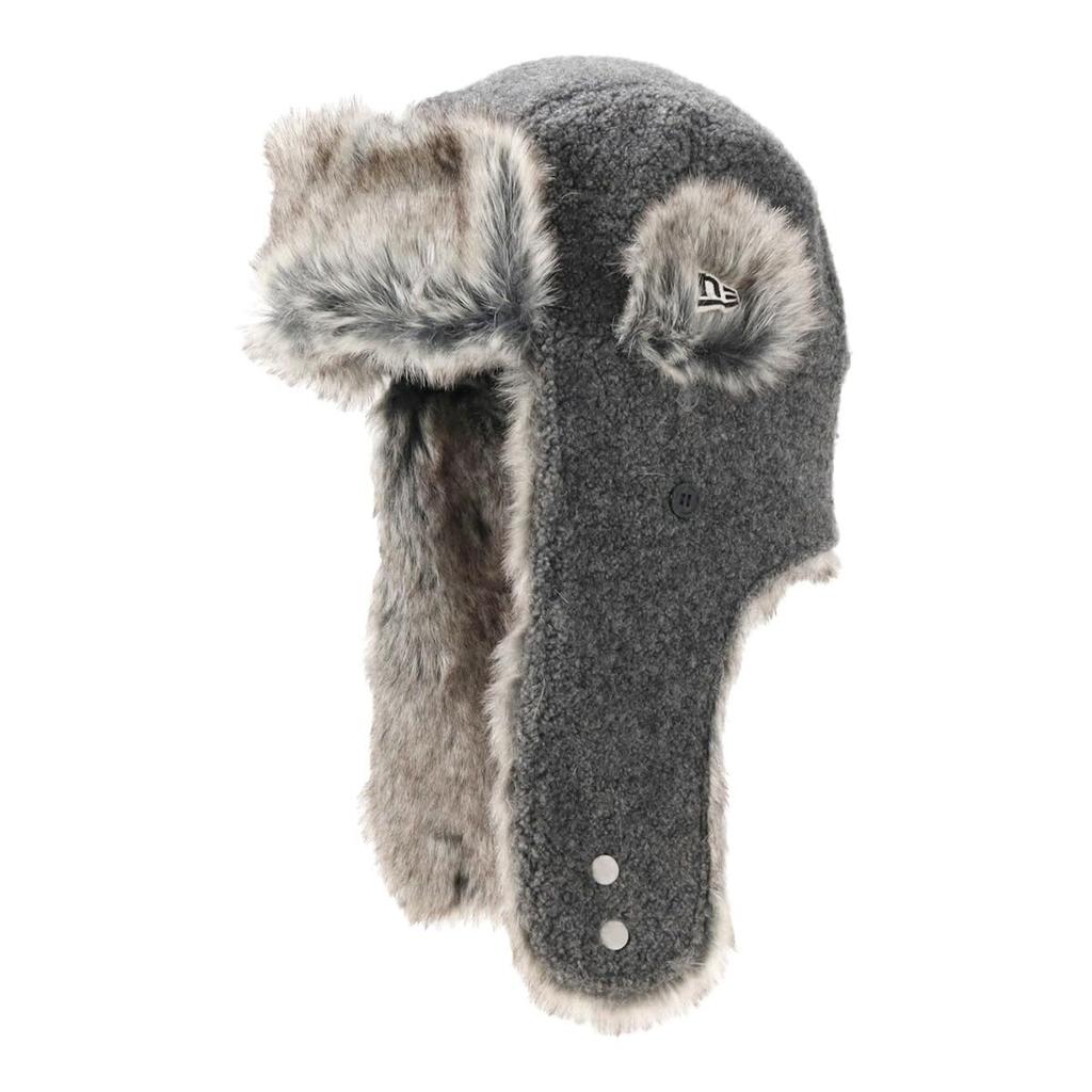 New Era Trapper Cap, Ecowool, ONSPOTZ Exclusive, Dark Gray, Size L, Renewool Houndstooth