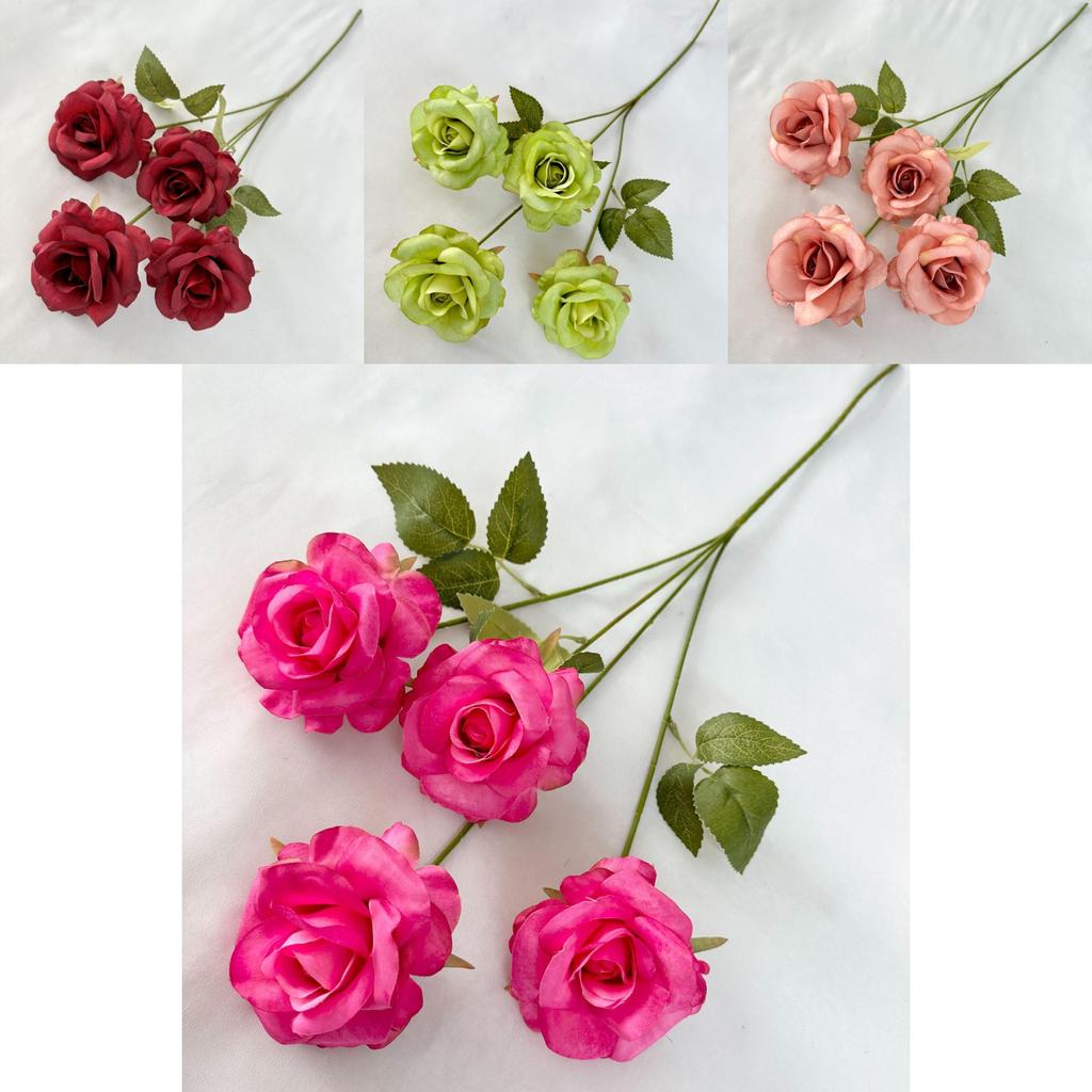 Handcrafted Faux Rose Floral Decor For Wedding Photography Home Decor