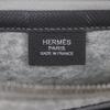 Świetna torebka kopertówka HERMES TOO DOO 29 Płaska saszetka szary filc męska Używana
