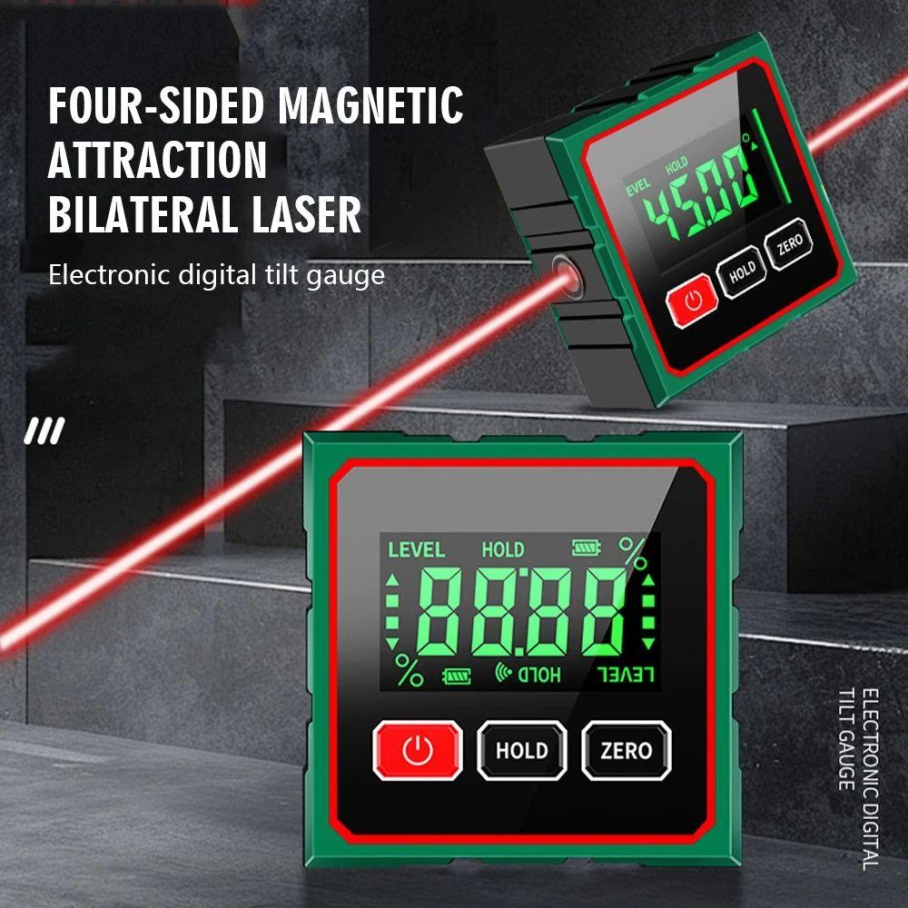 Magnetic Digital Angle Gauge 0-90° Range Inclinometer Degree Finder Angle Finder Tool  Woodworking