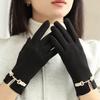Touchscreen Anti Freezing Anti Cold Warm and Windproof Cute Korean Version Student Cycling Outdoor Women Velvet Gloves