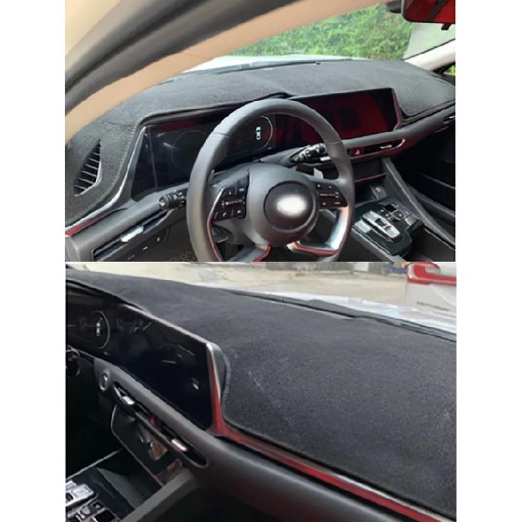 For Hyundai Sonata SEL Plus VIII Mk8  Dashmat Dashboard Cover Trument Panel Protective Pad Dash Mat Anti-Dirt