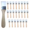 HAMILO Paint Brush Set with Nylon Bristles and Wooden Handles for Furniture and Walls 24-Piece