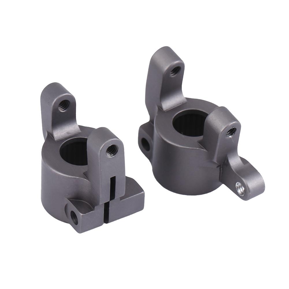 Metal Accessory Front C Hub Carrier Steering Knuckle for   SCX10 II RC Car (Black)