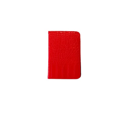 Park Golf Card Case 2024 Model Park House Original Card Case (Crocodile Red)