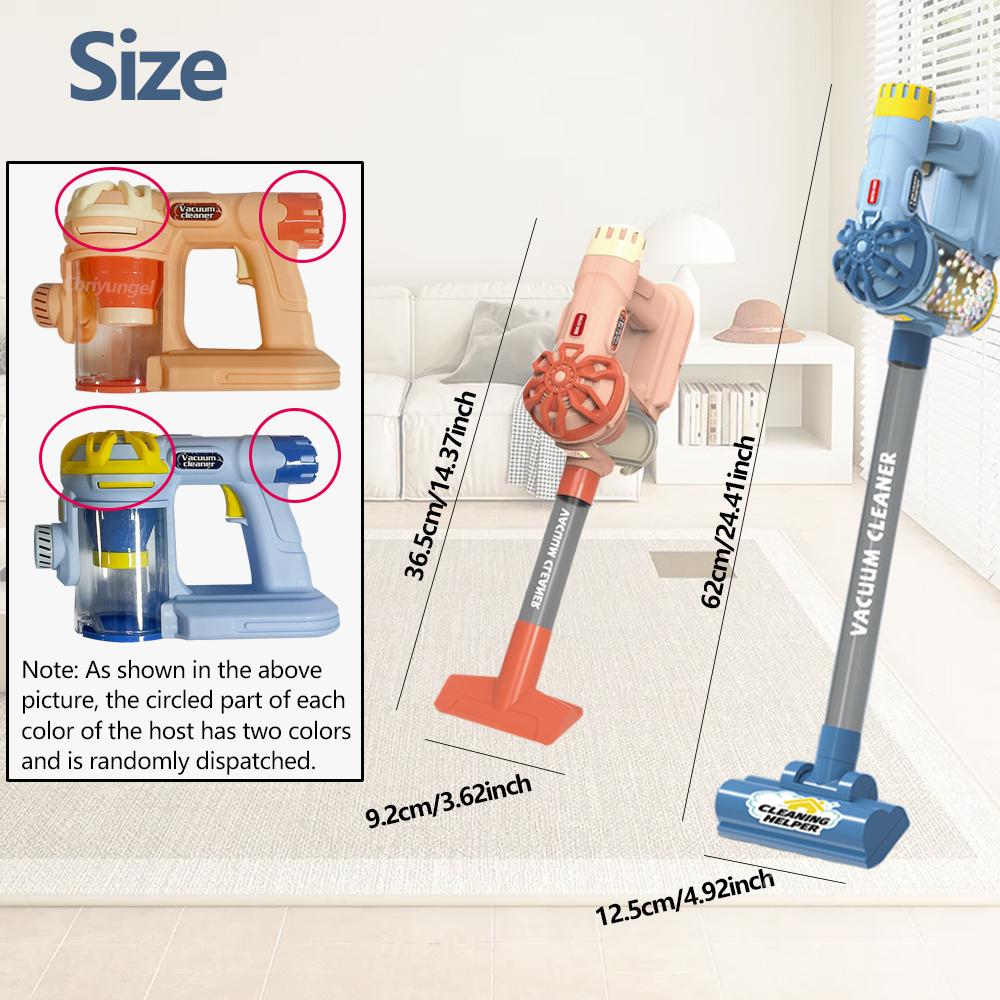 Simulation Electric Vacuum Cleaner Set for Toddlers Kids Pretend Play Toys Role Play Housekeeping Toys Educational Toys Gifts