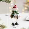 Resin Iron Christmas Ornament Decoration Kit for Home Window and Tree Holiday Decor 5 12cm Red Green White Color