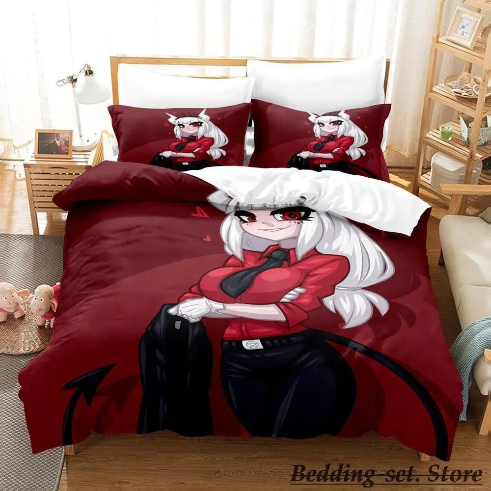 Helltaker Anime Bedding Set Single Twin Full Queen King Size Duvet Cover for Adult Kid Bedroom
