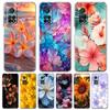 Phone Case For Xiaomi Poco X6 X5 NFC X3 F6 F5 Pro F4 F3 M3 14 13T 12T 12 13 Lite 11 Mi 5G Clear Cover Beauty Flowers Leaves