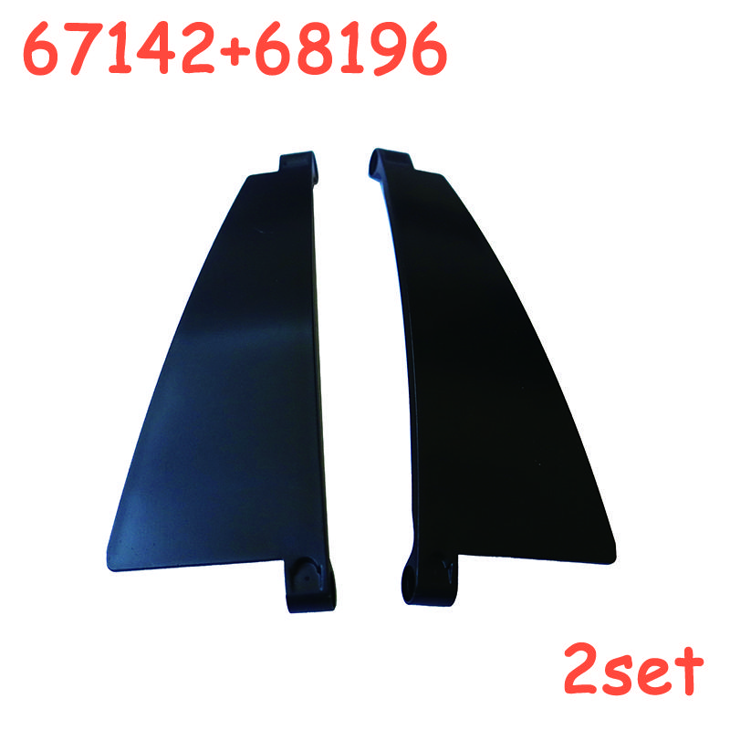 Non-Toxic 5X13 Fan Shaped Panel Plate Curved Technical Parts Moc Mechanical Car Bricks Building Block Assembles Particles 67142 68196