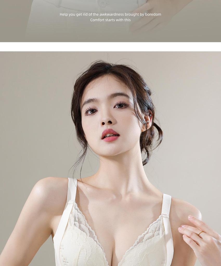 Breathable Invisible Underwire Bra for Small Busts - Anti-Sagging with Adjustable Fit