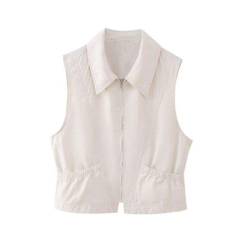 European and American Style Spring New Women's Clothing Push Up Lapel Jacket Vest High Waist Asymmetric Skirt 5320713 712