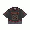 #23 Print Graphic & Streetwear Style Mesh Jersey Shirt Top, Casual Chic Cute Tee Outfit & Summer Clothing