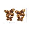 Trendy European & American Stainless Steel Butterfly Earrings