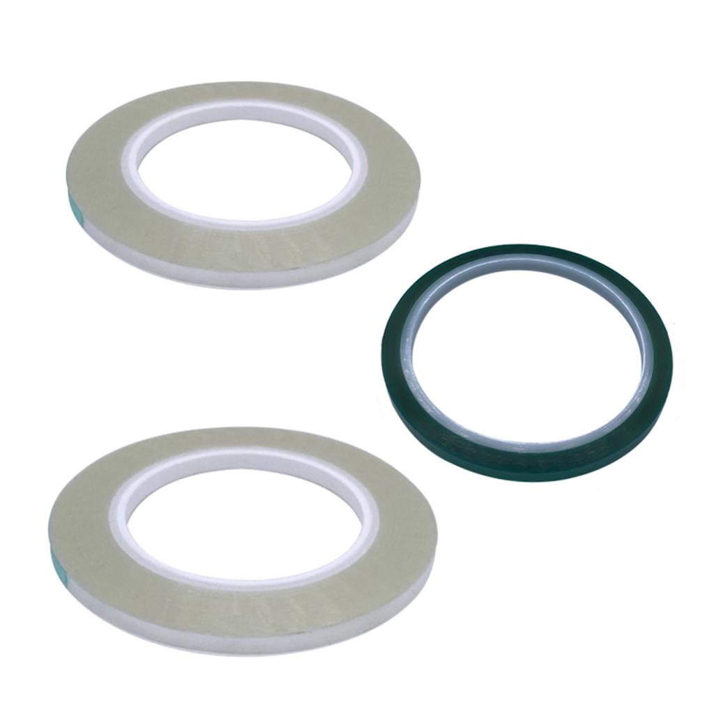 3PCS Open Reel Tapes Leader Tape 1 Green Color and 2 Transparent Set