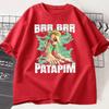 BrrBrr Patapin T-shirt Italian Brainrot T Shirt Short Sleeve Trendy T-Shirt Harajuku Tee Shirt Streetwear Unisex Tops Tee Tops