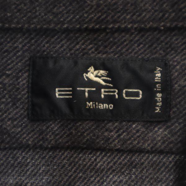 ETRO made in Italy Long sleeve Button down shirt 38 Gray Women Used