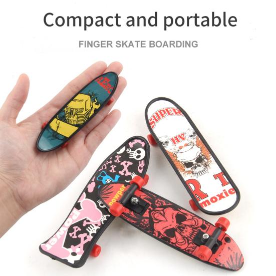 Skateboard Dita Magnetico Antistress Stampato In 3D – Giocattolo Slider Fidget Compatto 7,5 Cm, Per Adulti E Bambini, Viaggio E Ufficio