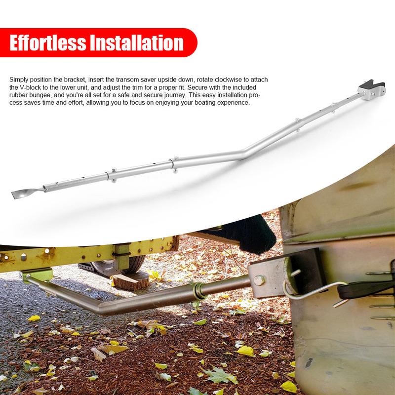 Adjustable From 28" to 59"- Adjustable Heavy-Duty Universal Transom Saver for Outboards Up To 150 HP