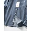 Japanese Style Vintage Stripe Denim Shirt Jacket Men Trendy Brands Autumn Long Sleeve Export Men's Clothing Casual Work Clothes Shirt