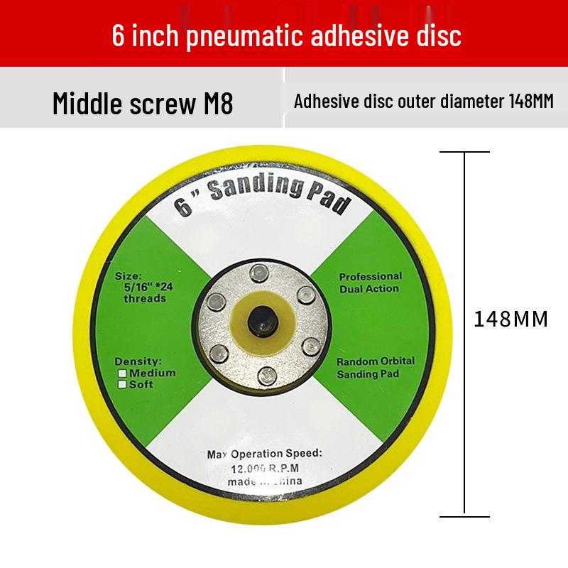 Flocked Self-Adhesive Sanding Discs (3" 4" 5" 7") for Electric and Angle Grinders with Pneumatic Suction Cup