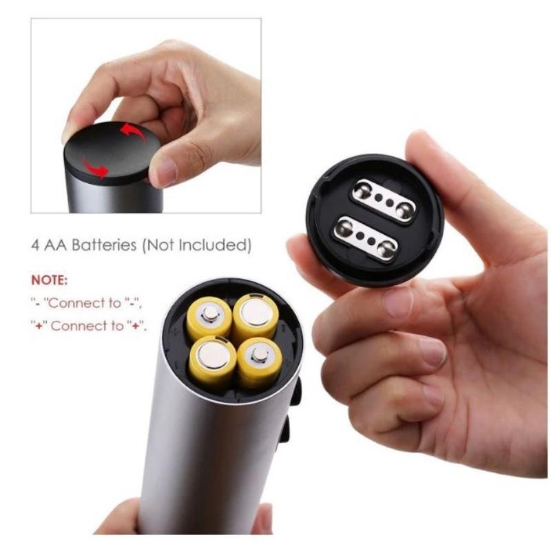 Aluminum Alloy Electric Red Wine Openers Portable Kitchen Accessories Gadgets Household Automatic Wine Bottle Opener