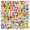 100 Small Size 4cm Globe Mix and Match Stickers Ebay Cute Cartoon Fresh Head