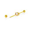 YW 16G Stainless Steel Skull Bat Industrial Barbell Ear Piercing Ear Tragus Helixe Body Jewelry