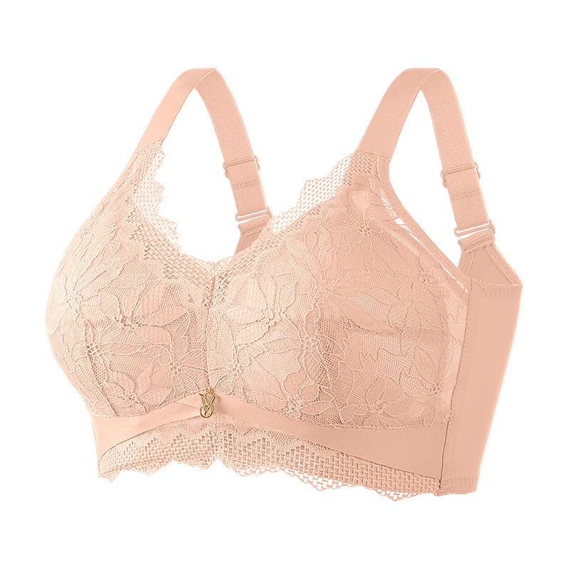 

.CM thin gathering large cup large size without steel ring to close the breasts, adjustable bra cover 34/75bcd through cup хаки
