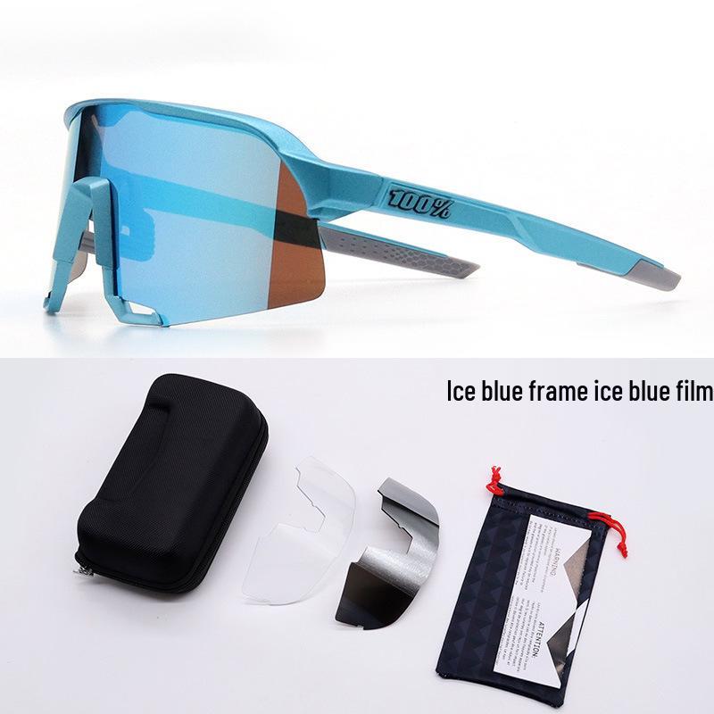 

Велосипедні окуляри S3: Сонцезахисні окуляри для шосейного велосипеда UV400 Anti-UV з 3 змінними лінзами.