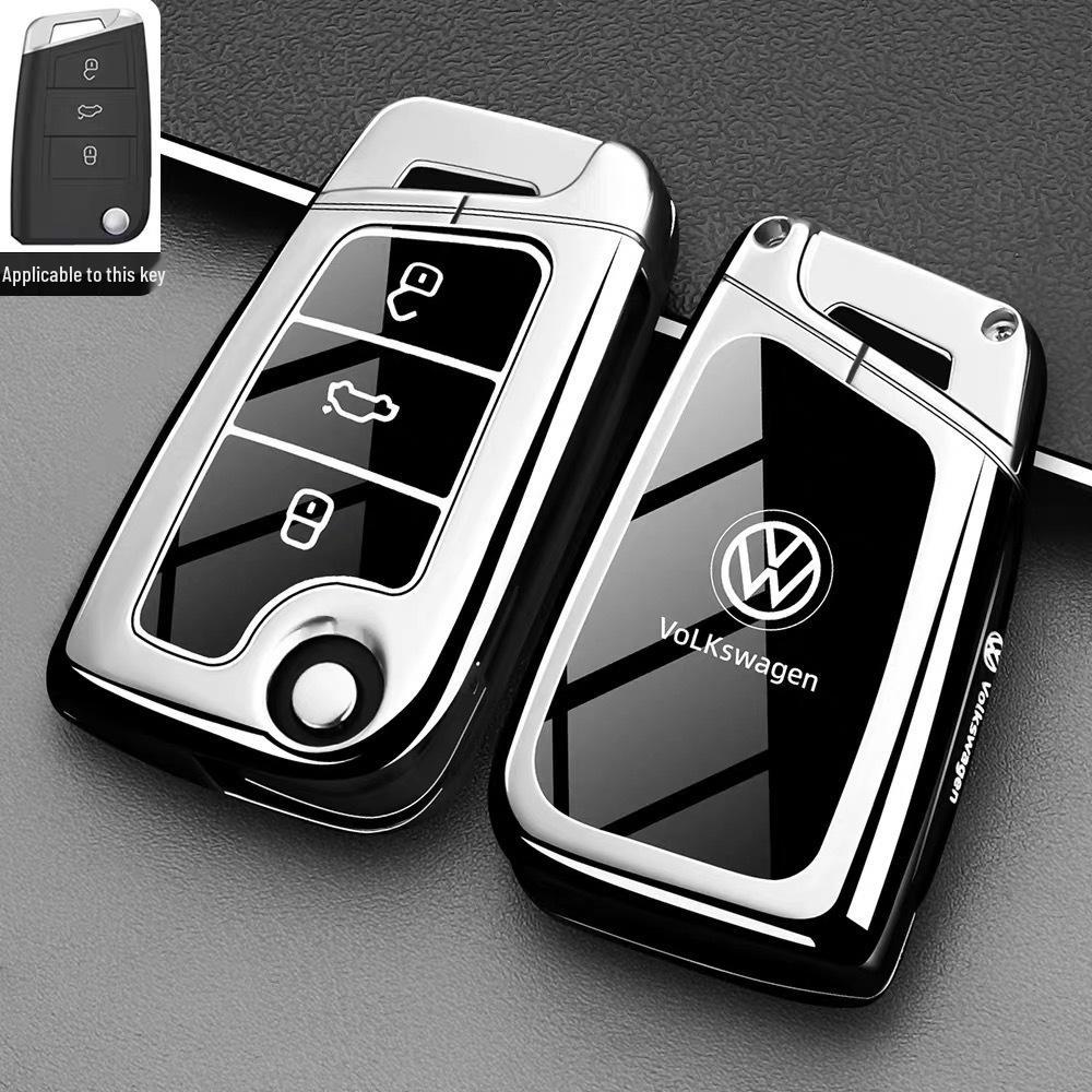 Volkswagen Lavida, Polo, Lamando, Passat, Touareg, Tiguan, Teramont, Touran Schlüsselhülle und Autoschnalle.