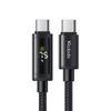 MCDODO CA-8000 1.2м Цифровий дисплей PD 100W Швидка зарядка USB C на USB C Кабель даних