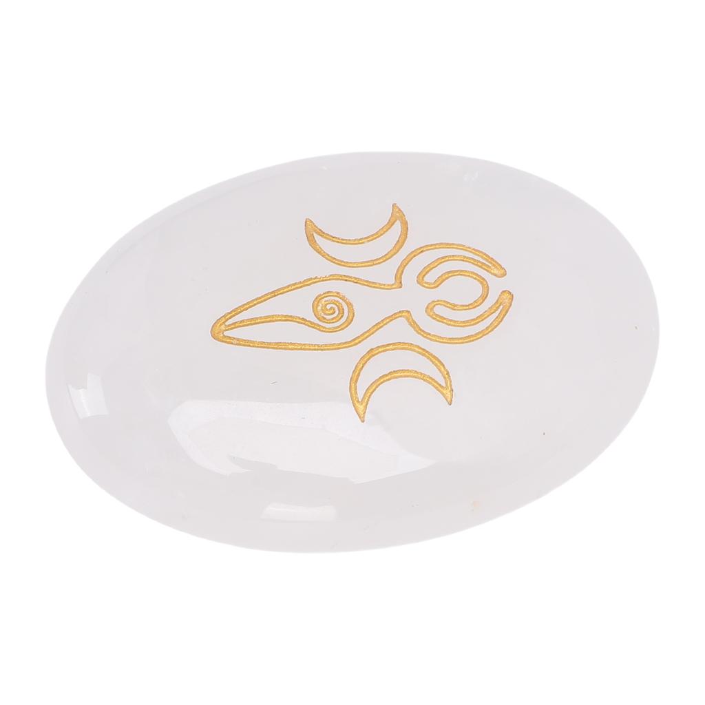     Stone Engraved Gold   Nature Gemstone for   Meditation Home Decoration