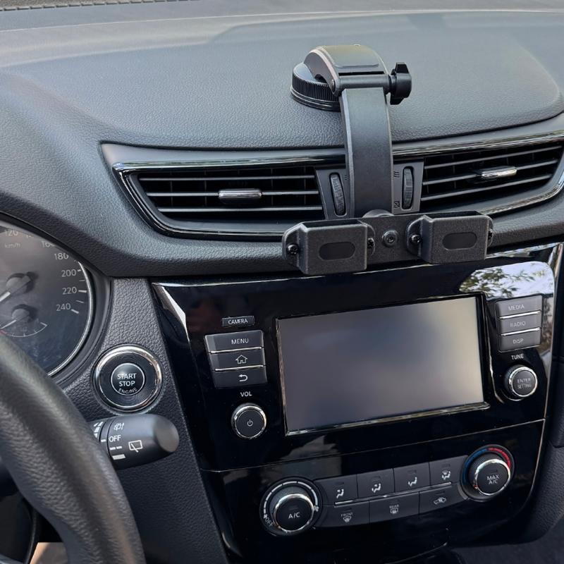 KFZ-Halterung für zwei Funkgeräte Universelle Fahrzeughalterung Halterständer Walkie-Talkies Autohalterung für Kommunikationsgeräte