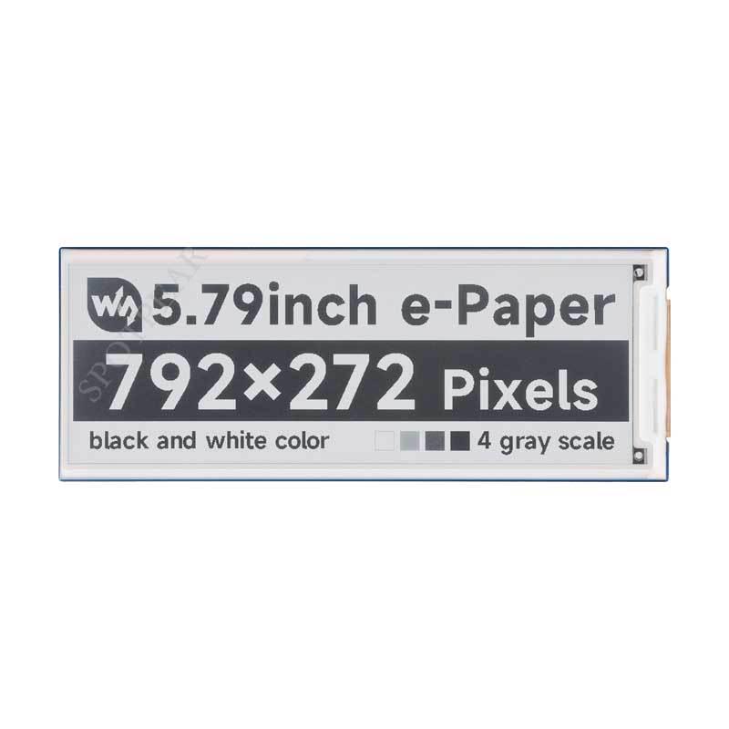 

5.79-inch Black & White ePaper for Raspberry Pi, Arduino, STM32, Jetson
