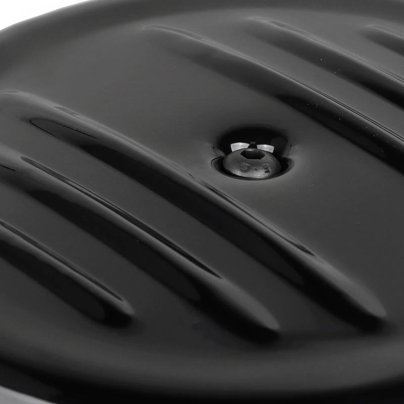 8" For Harley Sportster XL 2012-UP Softail FLST FXST 2011-2017 Motorcycle Air Cleaner Cover Plain Black Round Stripe Style