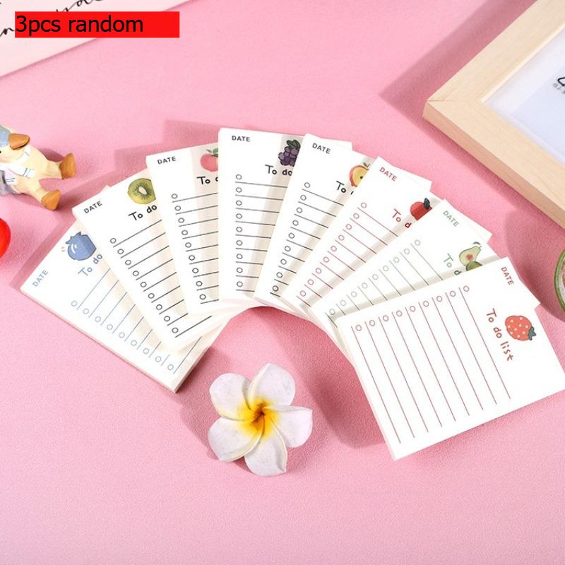 Gift Cute Fruit Bear Note Book 50 Pages Ins Style Draft Paper Girly Heart Small Notebook Message Memo Pad Kawai Stationery