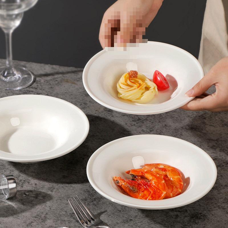 Kreative Keramik-Strohhut-Tiefe Suppen- und Pastaplatte - Kürbisstil