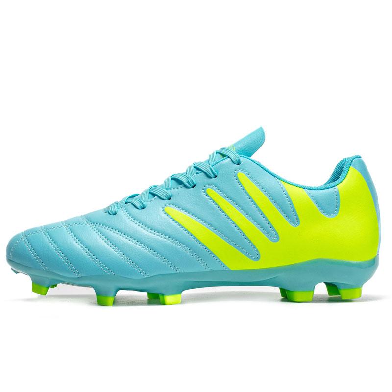 Professional Men Ankle Football Boots Outdoor Grass Cleats Unisex Soccer Shoes Long Spikes Tf Football Shoes Chuteira Society