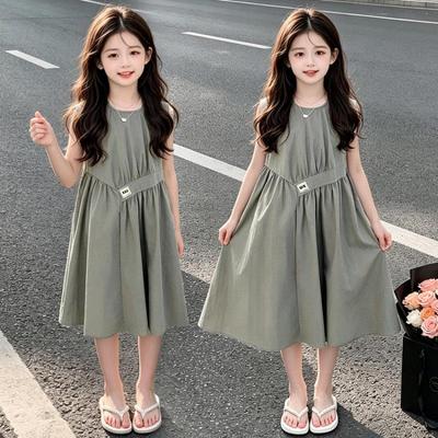 2026 Sommerkleid für Mädchen im koreanischen Stil - Modisches Prinzessinnenkleid für größere Kinder