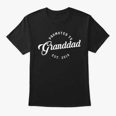 Męski T-shirt Awansowany na Dziadka Wyprodukowano w USA Rozmiar od S do 5XL