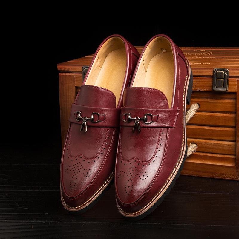 

Новые туфли от модельера Carved Brock Man весна-осень, полые дышащие заостренные мужские туфли, мужские туфли 44