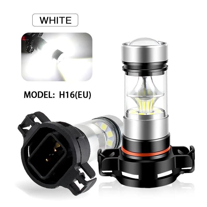 

2PC H16(EU) 5202 PS19W LED Turn Signal Lights Lamps 3030 SMD PS24W 5201/PSX24W 2504 12276 6000K White/Amber Bulb Car Accessories