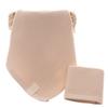 Waffle Weave Pure Cotton Towel Beige 32x32cm Lightweight Ultra Absorbent Multi-Purpose Face Bath