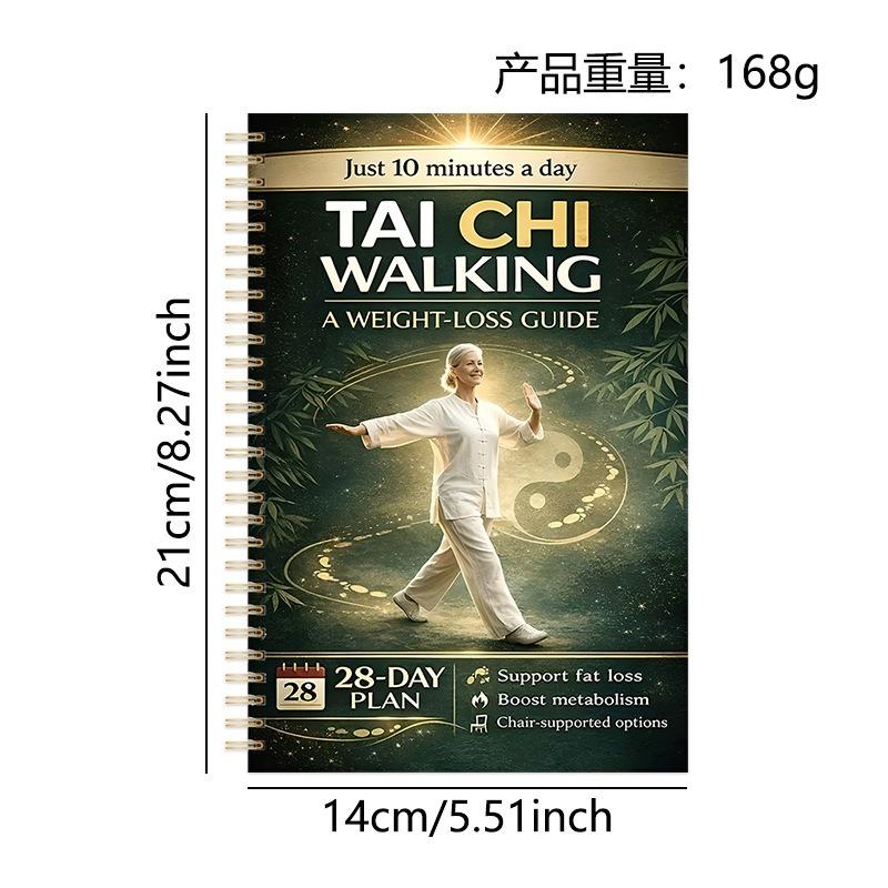 28 Day Tai Chi Walking Weight Loss Plan Journal For Seniors