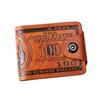 Men's Ultra-Light PU Wallet with US Dollar Design and Multi-Card Slots