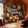 Party Backdrop Happy Birthday Birthday Photo Booth Background Front Door Decor