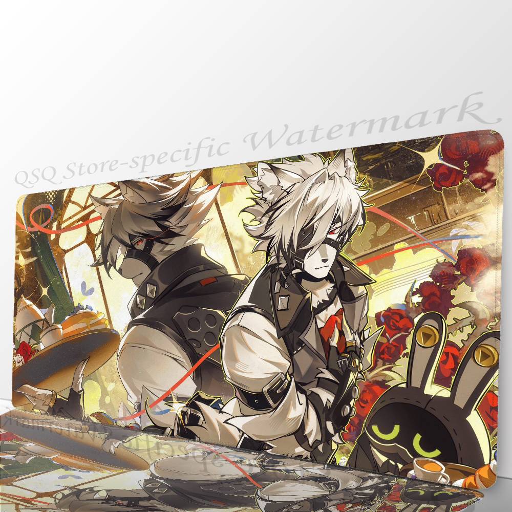 Von L-Lycaon Anime Zzz Game Mousepad Non-slip Suitable For Office Computers Laptops E-sports Game Desk Mats XXL Keyboard