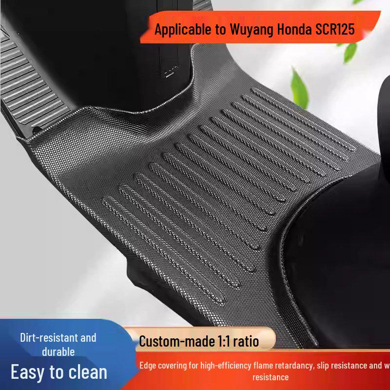 

TPE Full-Coverage Waterproof Non-Slip Foot Pads for Wuyang-Honda SCR125 Motorcycles